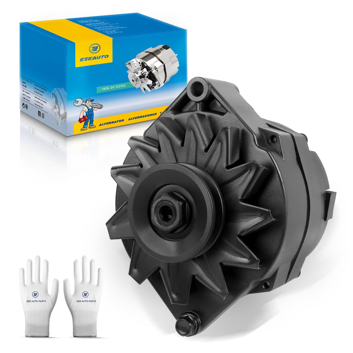 Ezexpreze alternator front profile showing robust housing and dependable output