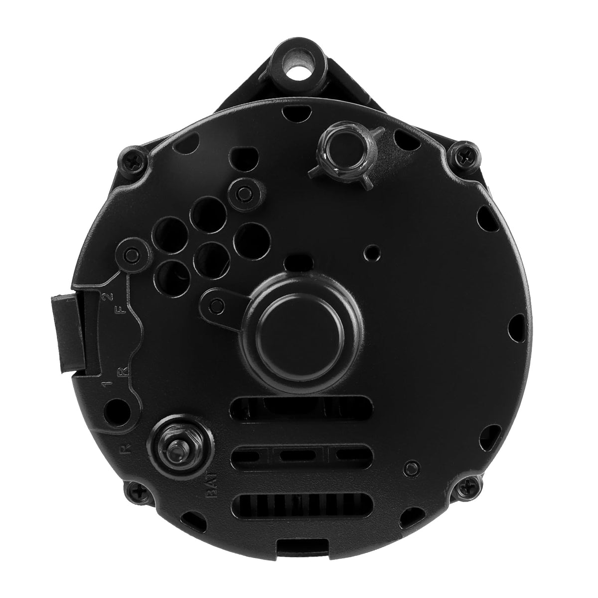 Ezexpreze alternator installed under a Chevy hood demonstrating real-world use