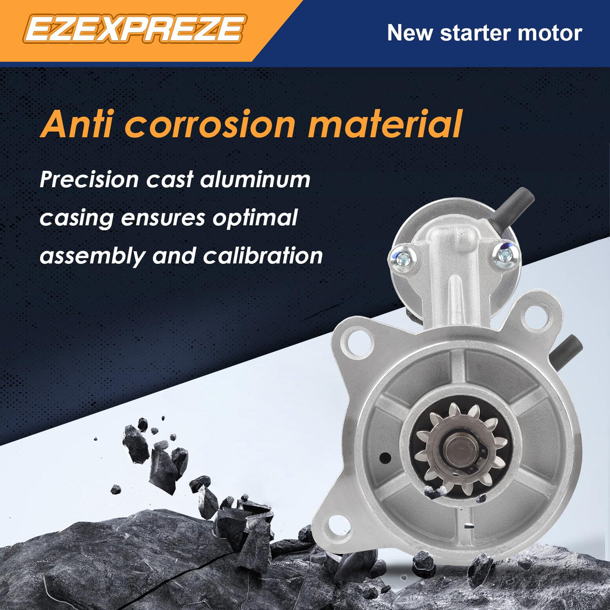 EZEXPREZE starter electrical connector view ensuring correct plug fit