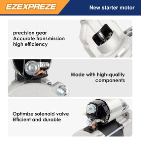 Ezexpreze starter electrical terminals with clear connectors for easy hookup