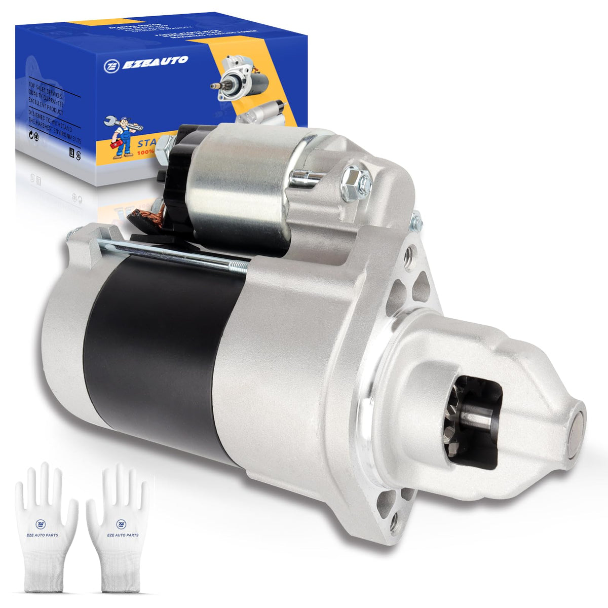 Ezexpreze starter front view showing compact housing and reliable fit