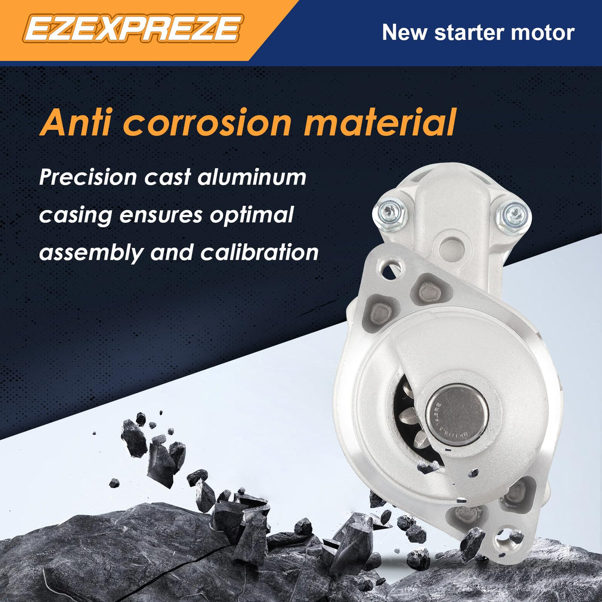 Ezexpreze starter gear drive detail illustrating solid drive engagement