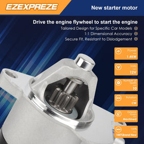 EZEXPREZE starter mounting flange detail showing accurate bolt alignment