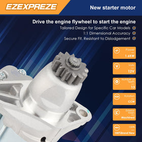 Ezexpreze starter mounting ports close-up for accurate alignment benefit