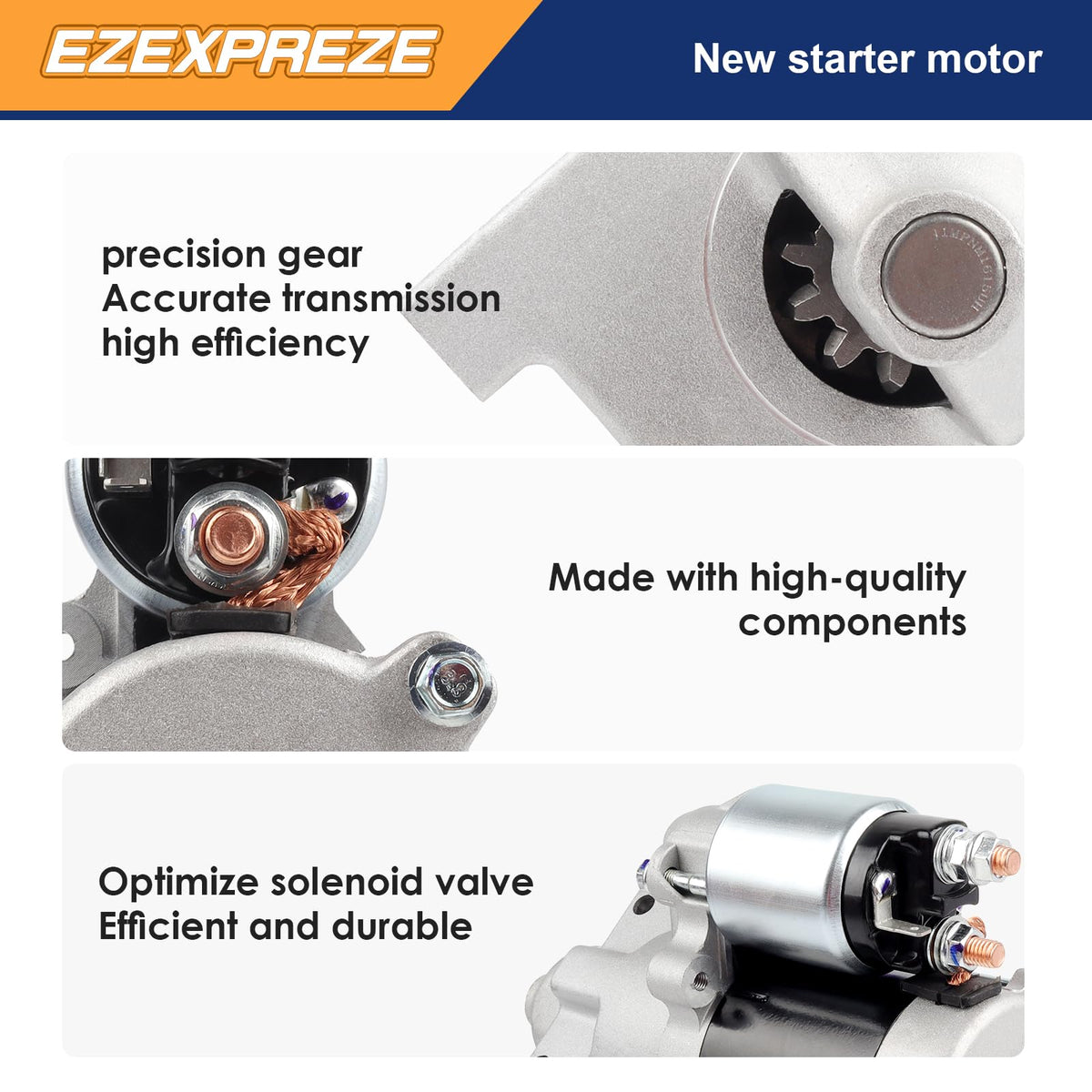 E EZEXPREZE starter beside ruler showing accurate size and compatibility