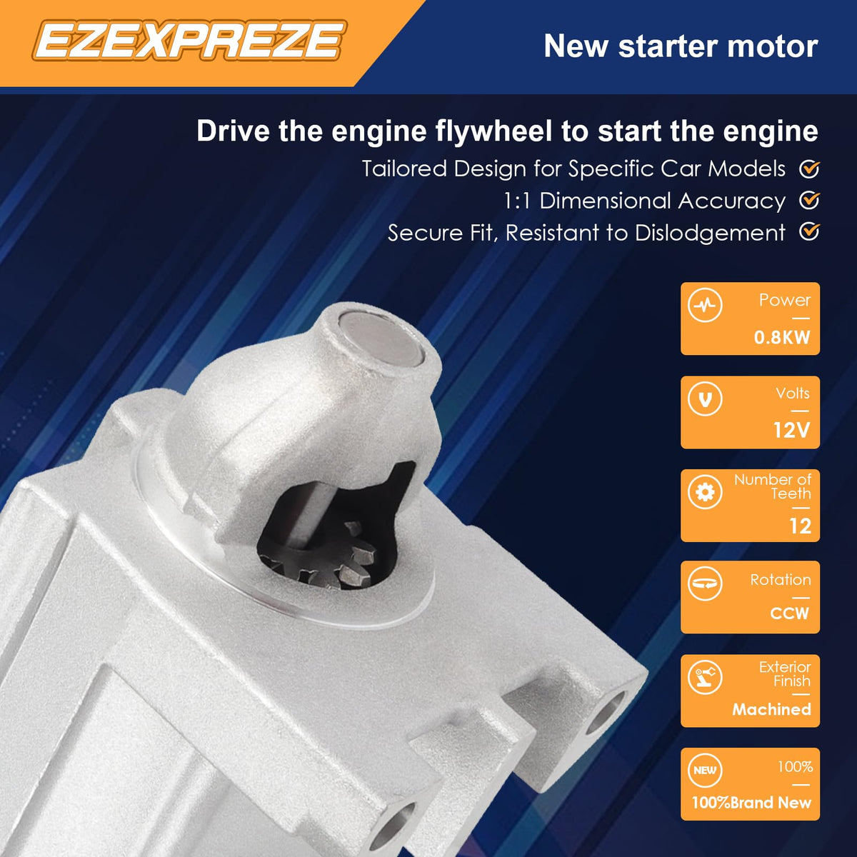 E EZEXPREZE side view showing mounting plates and exact bolt pattern fit