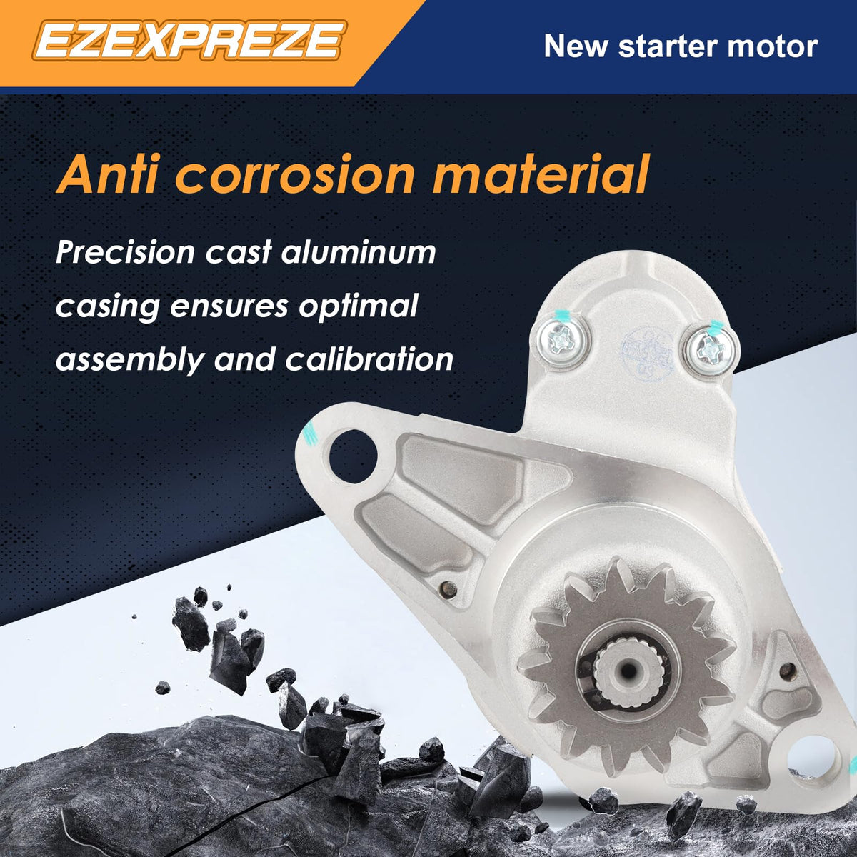 Ezexpreze starter side profile illustrating compact design advantage