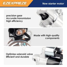 E EZEXPREZE starter installed under hood demonstrating straightforward swap