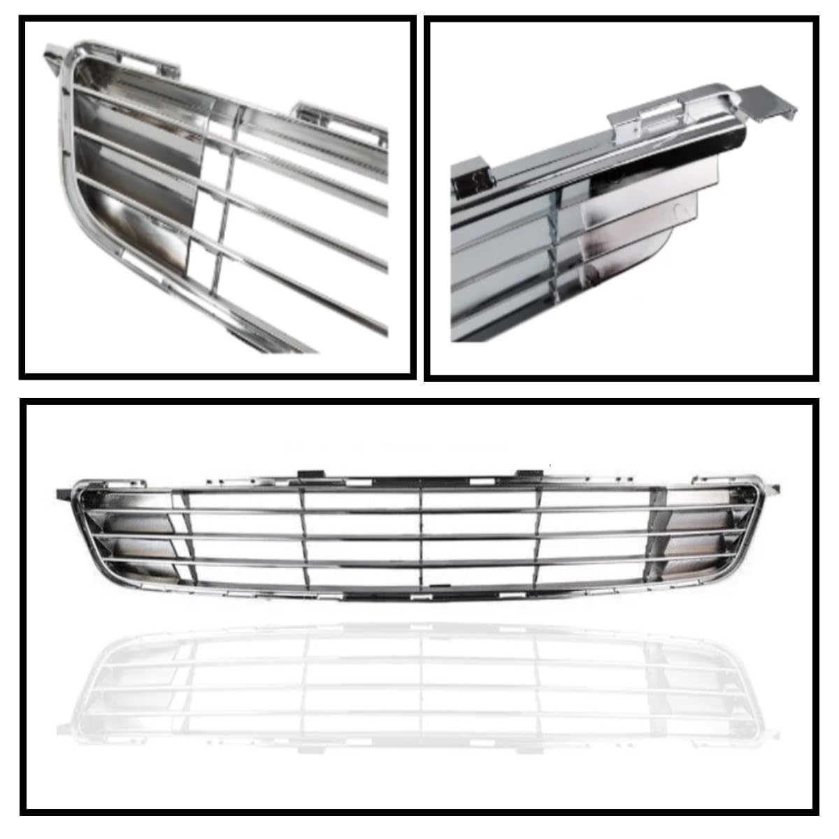 EzMech grille installed in bumper showing correct alignment and restored airflow benefit
