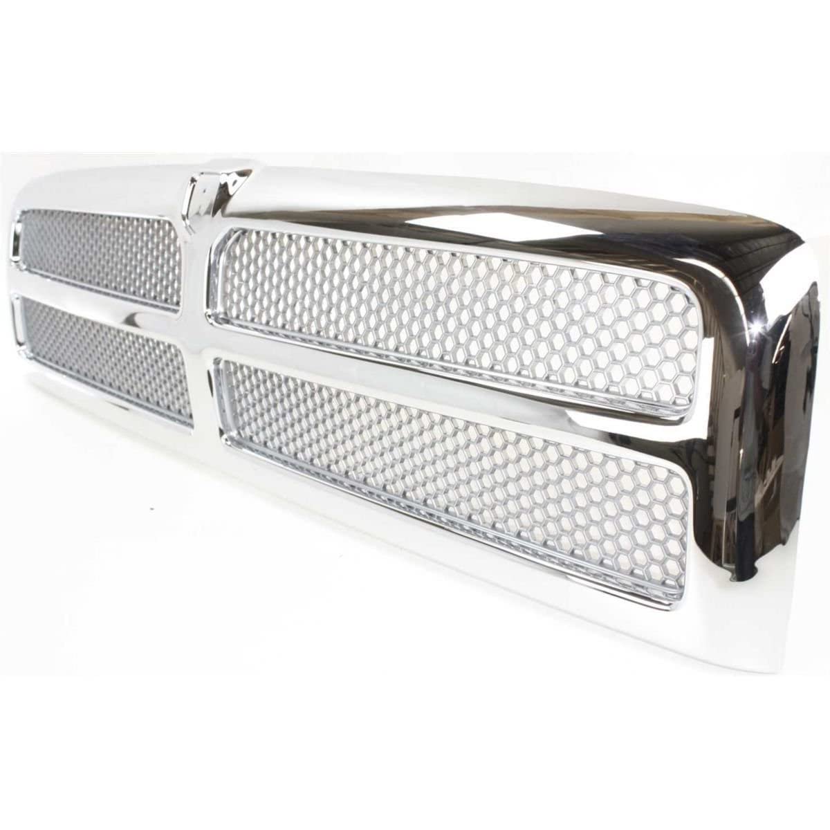 EzMech grille installed on Dodge Ram front showing factory-fit and upgraded appearance