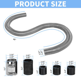 EZPROIT close-up of braided stainless steel for heat resistance and long life