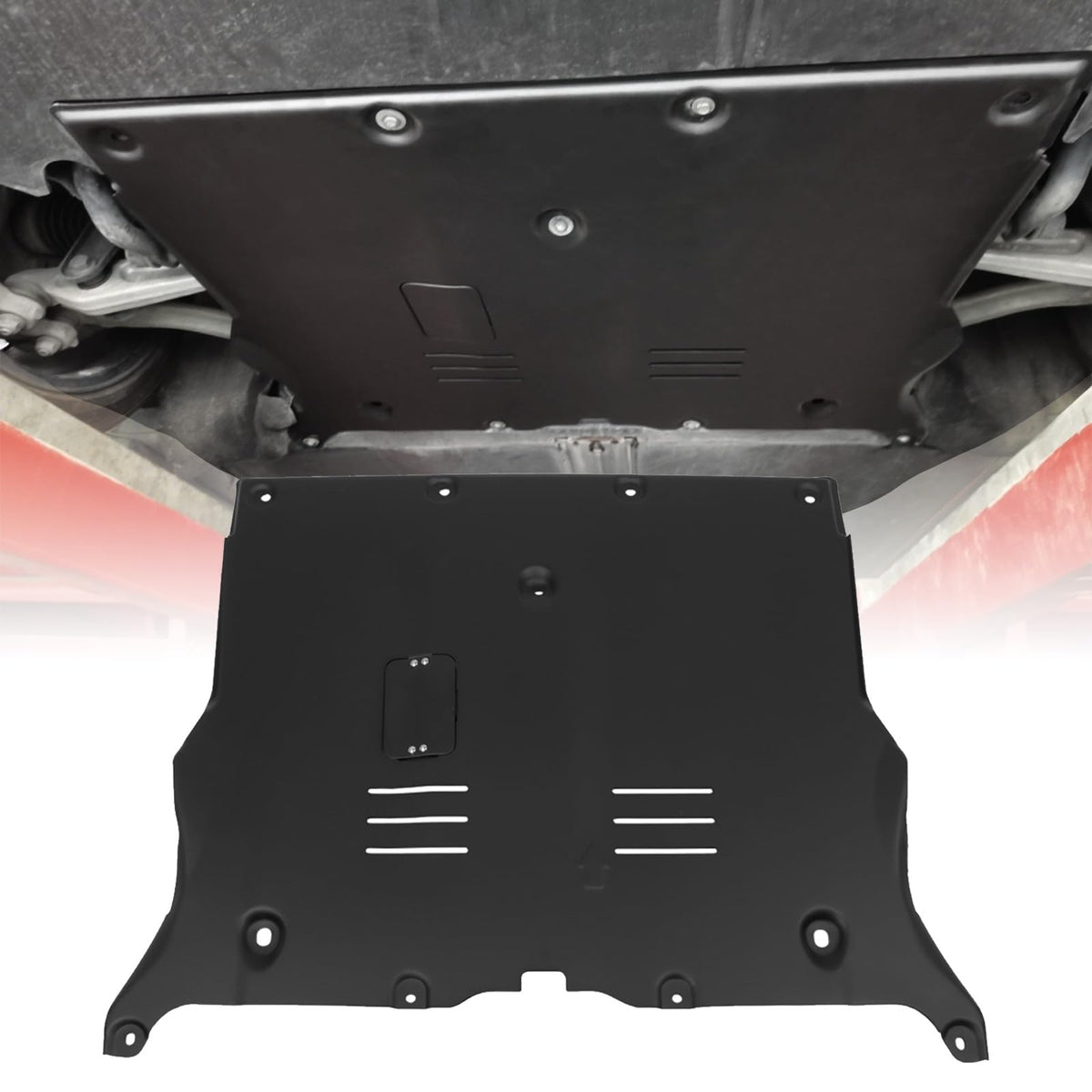 EZREXPM front skid plate full front view showing robust protection