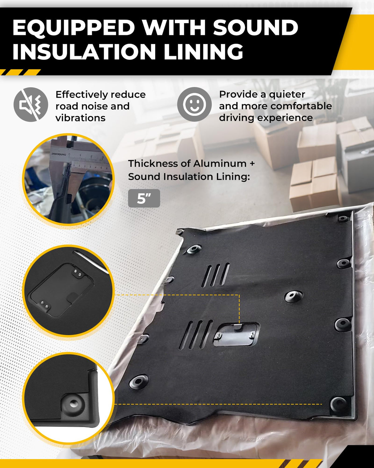 EZREXPM side profile highlighting 2.5mm thickness for durable protection