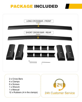 EZREXPM aerodynamic bar profile reducing wind noise and drag