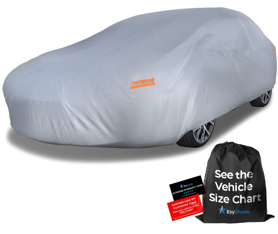 EzyShade cover front packaging showing Size C6 and fit details for quick identification and protection