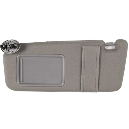 Ezzy Auto driver-side visor front view showing gray finish and OEM fit