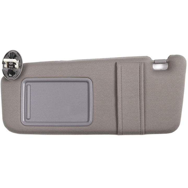 Ezzy Auto left driver sun visor front view showing exact fit and color match
