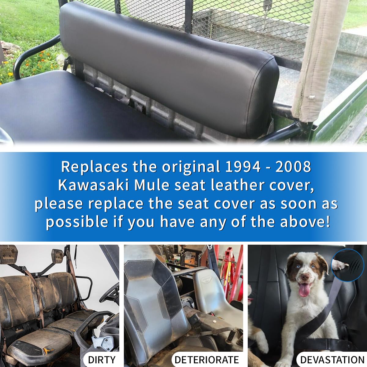F FINEC seat cover with tools for scale demonstrating easy staple installation