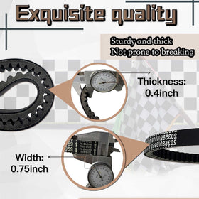 F-LptStor side view highlighting finely ground sidewalls for smooth pulley contact and lower noise