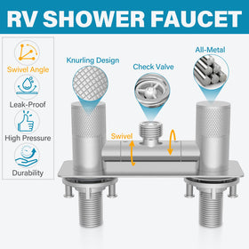 F-pianwe side profile illustrating compact 2.48-inch depth to save shower space