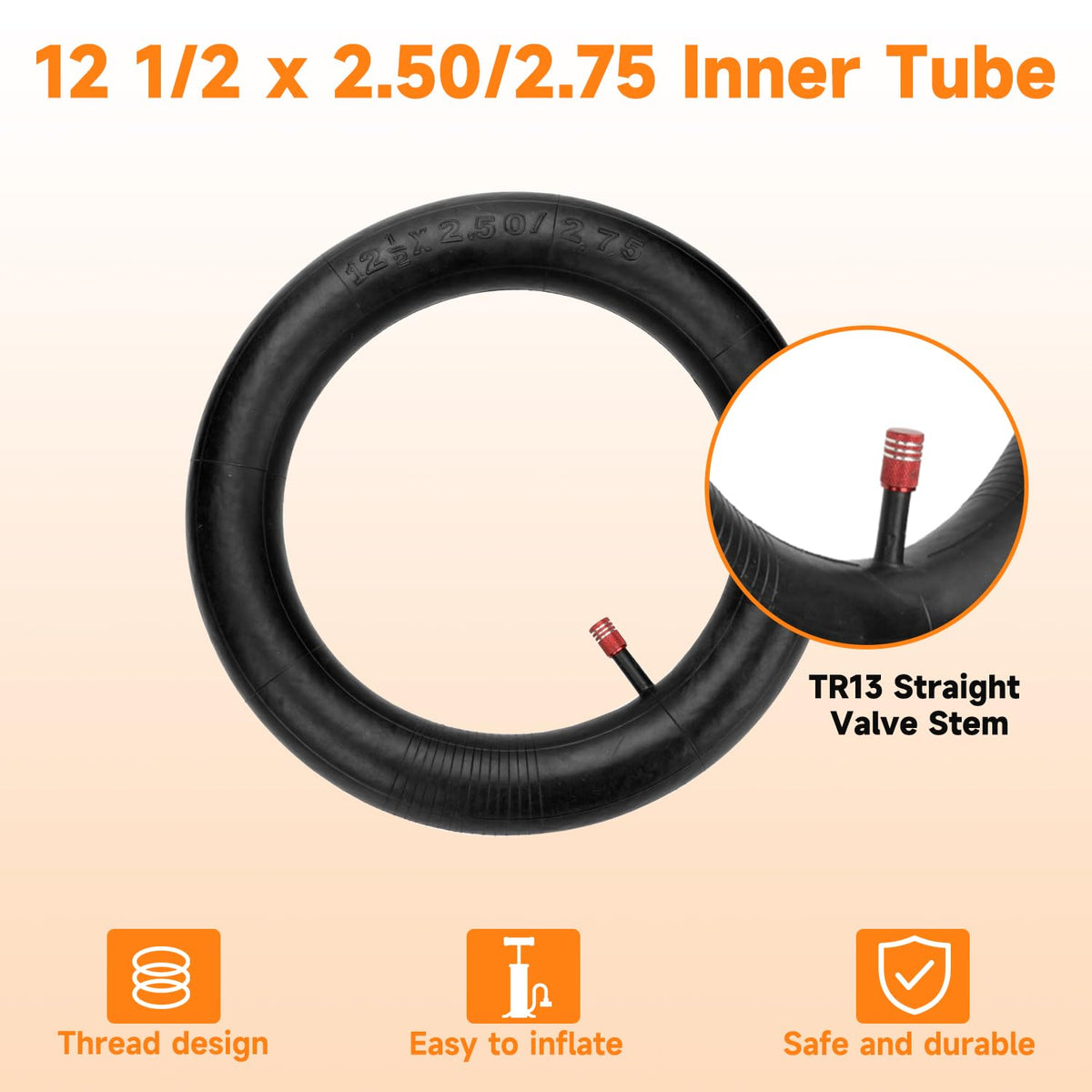 FVRITO inner tube with valve cores and wrench, enabling quick roadside fixes