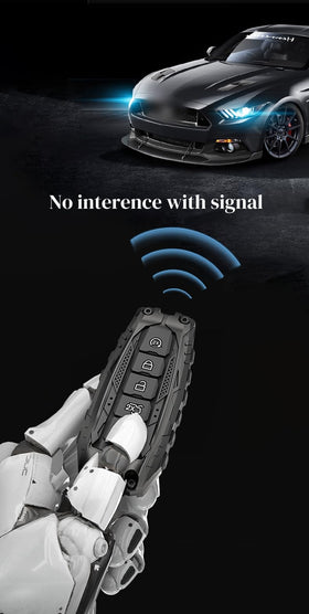 facaizhu installed on Ford remote in hand demonstrating secure fit and access