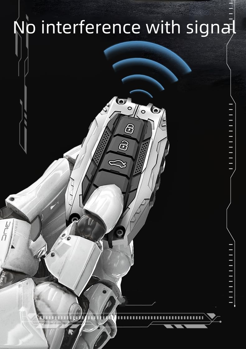 facaizhu installed on Toyota key in hand showing preserved signal access benefit