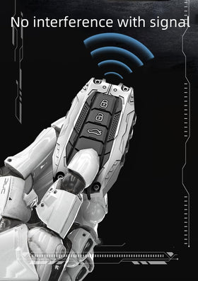 facaizhu installed on Toyota key in hand showing preserved signal access benefit