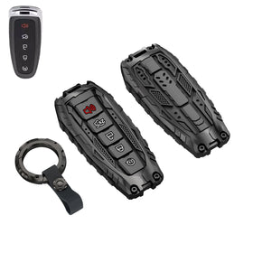 facaizhu front view of zinc alloy key shell showing protective finish and style
