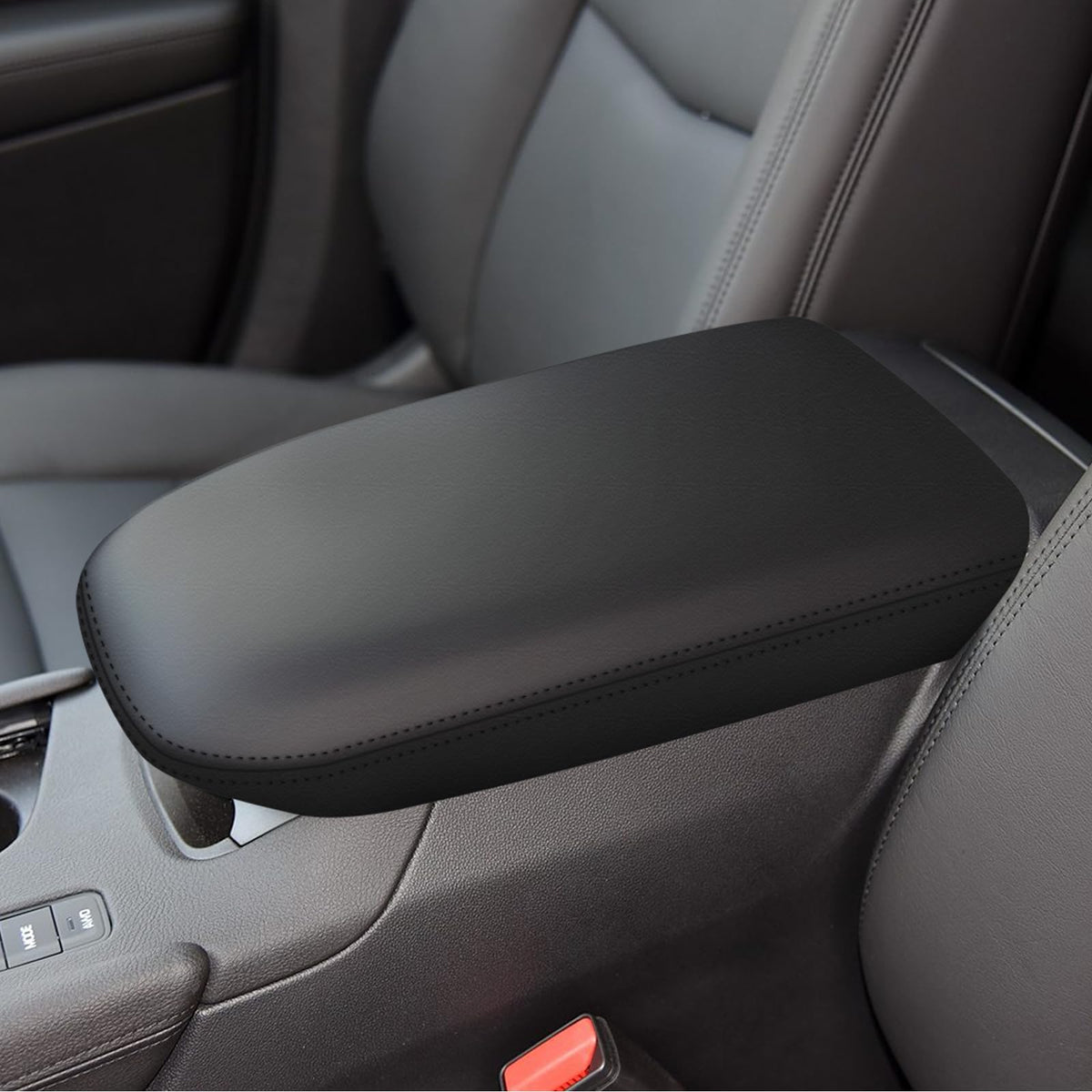 faccaibbg front view of armrest cover showing neat OEM look and protection