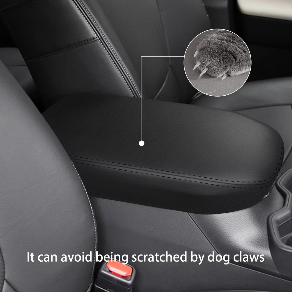 faccaibbg armrest cover in Cadillac XT5 interior showing refined style