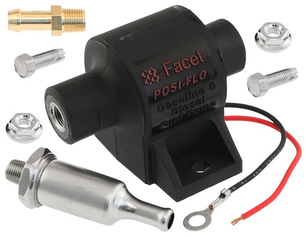 Facet-Purolator pump kit front view showing components and easy installation benefit