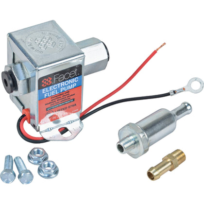 Facet-Purolator pump front view showing compact design and reliable low-pressure delivery