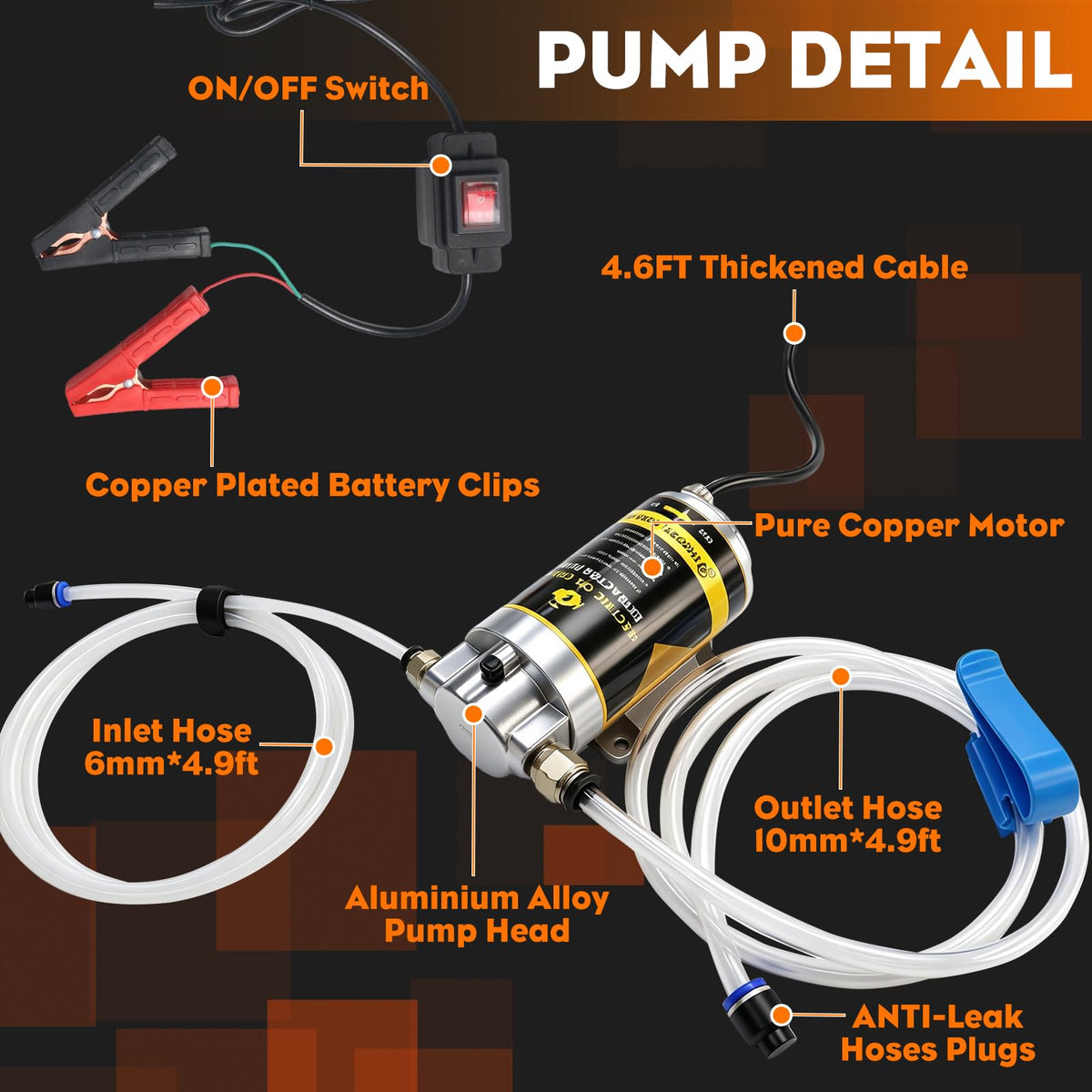 FACFUEL label and array of accessories arranged to show included parts and setup clarity