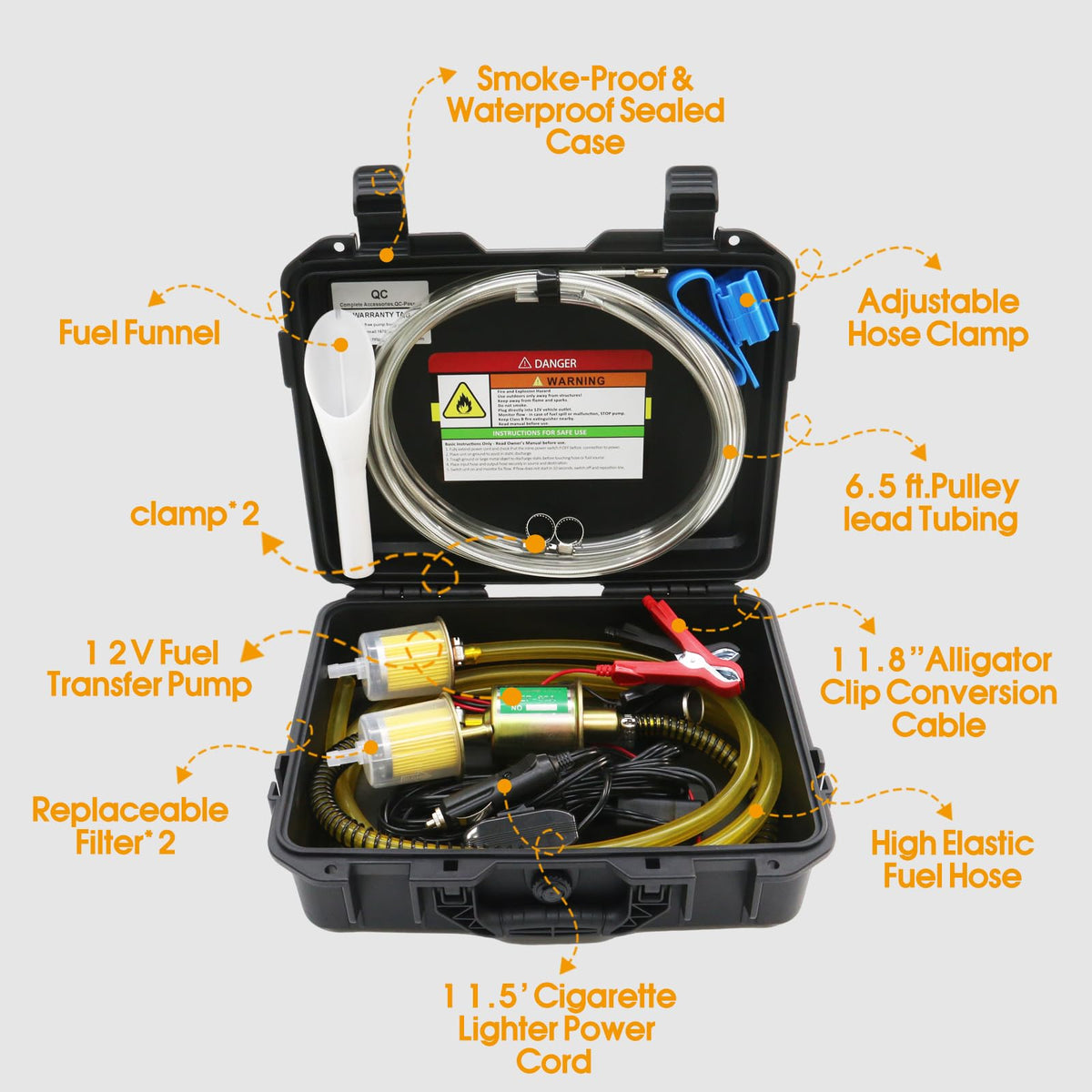 FACFUEL pump close-up showing motor housing and build quality for reliable performance
