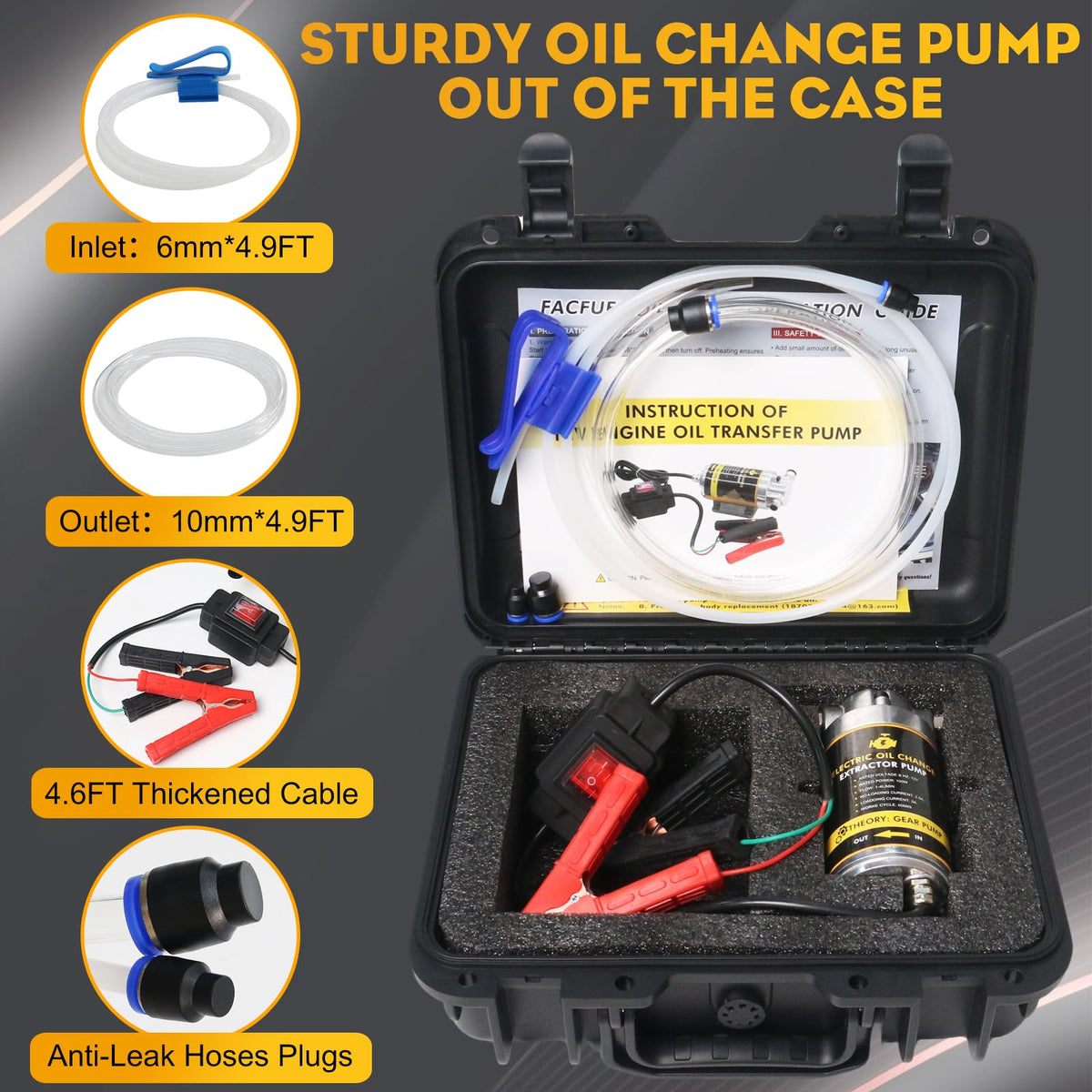 FACFUEL pure copper motor closeup highlighting durable corrosion-resistant housing