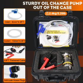 FACFUEL open storage box with pump and accessories organized for convenient transport