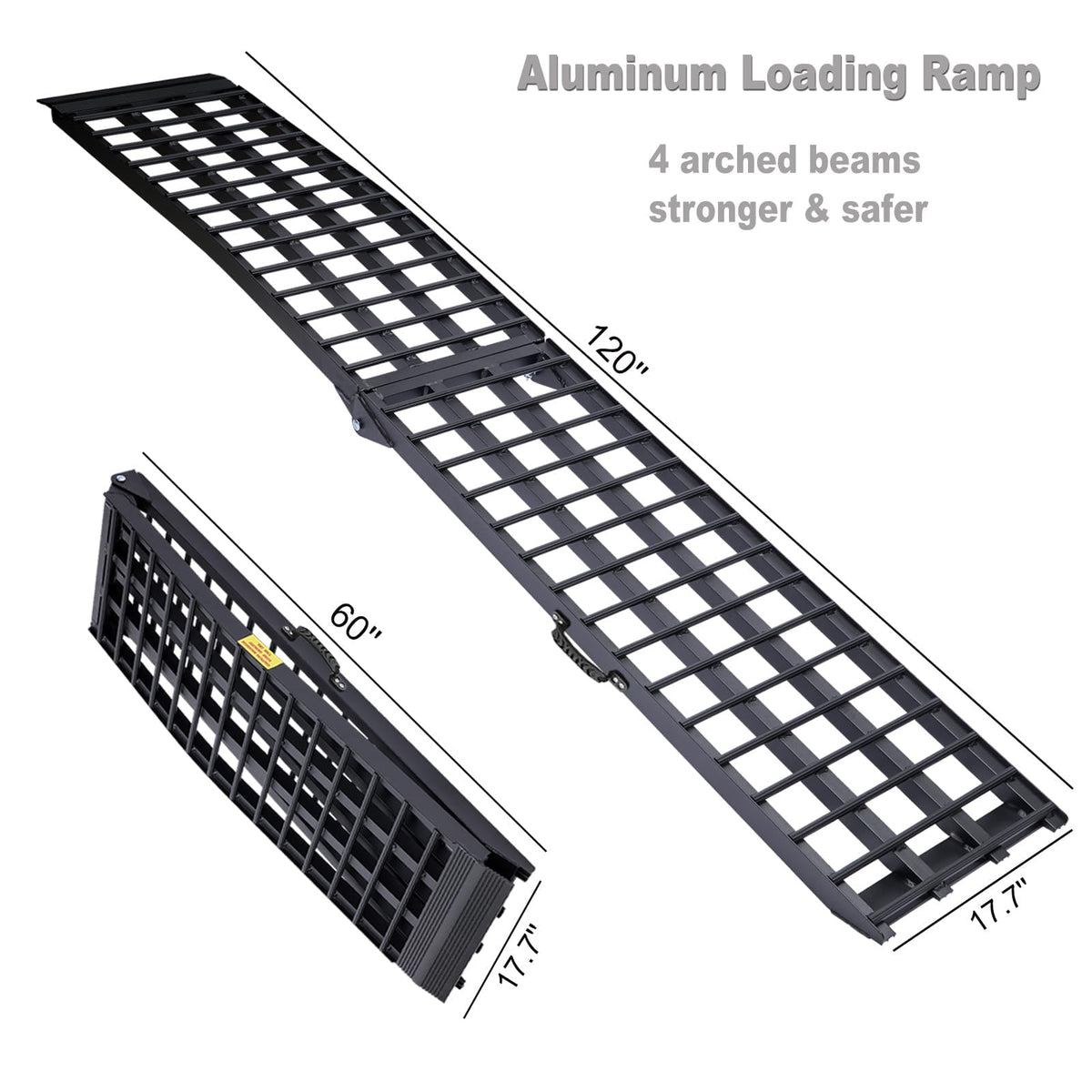 FACHNUO open ramp mounted on truck tailgate demonstrating stable loading