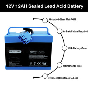 FACJOYMOOU battery installed in ride‑on demonstrating plug‑and‑play benefit
