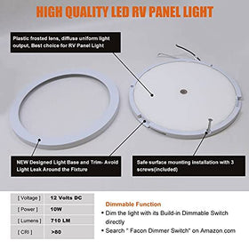 Facon LED diffuser texture detail demonstrating even light distribution and glare reduction
