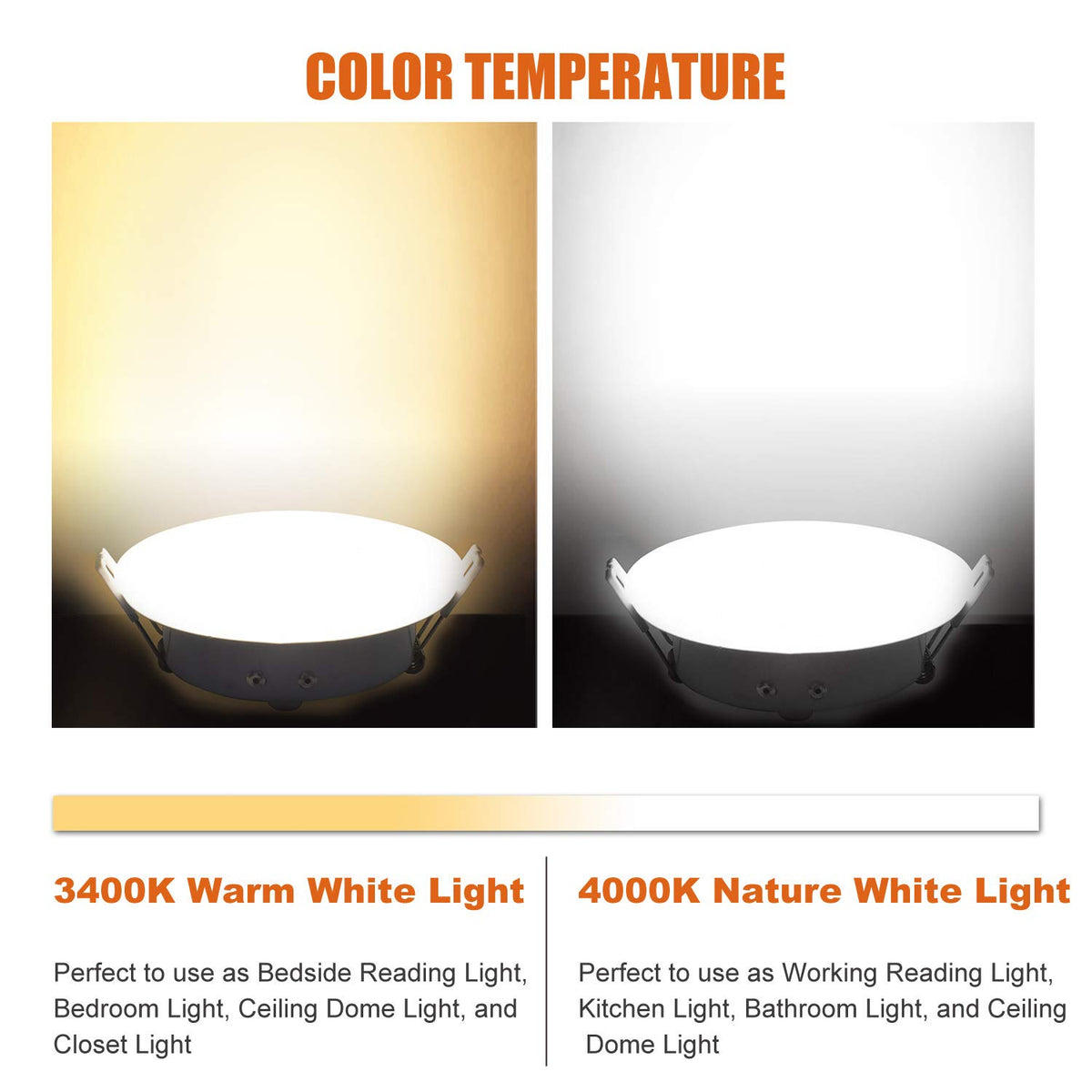 Facon puck light side profile showing slim depth and low-clearance fit benefit compact spaces