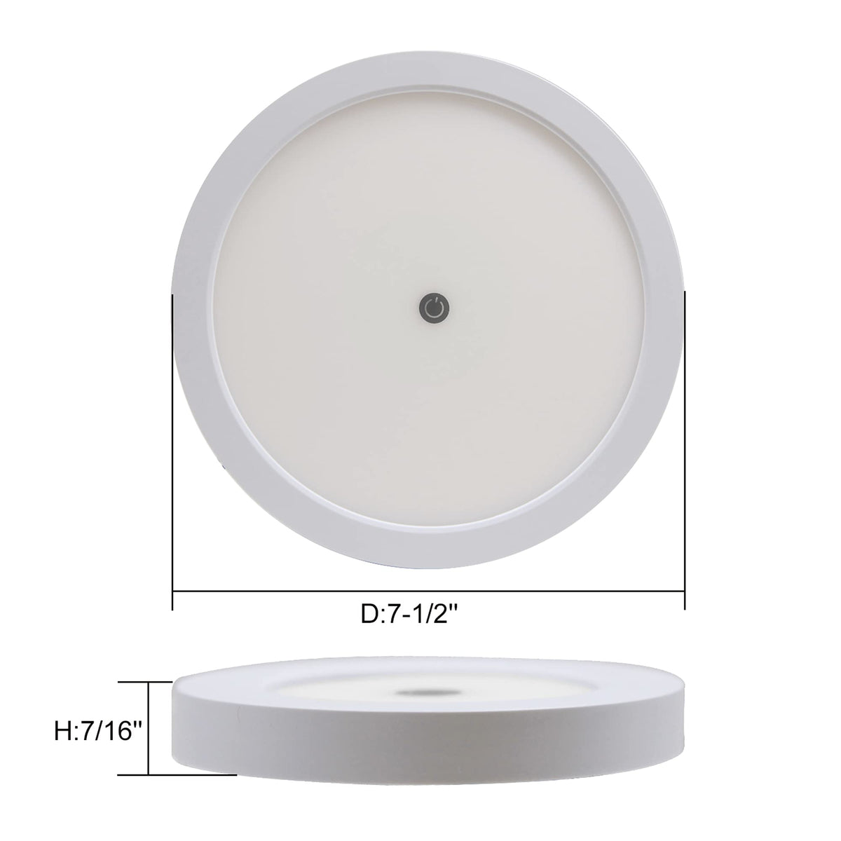 Facon slim profile side view highlighting low 7/16-inch depth for tight RV spaces
