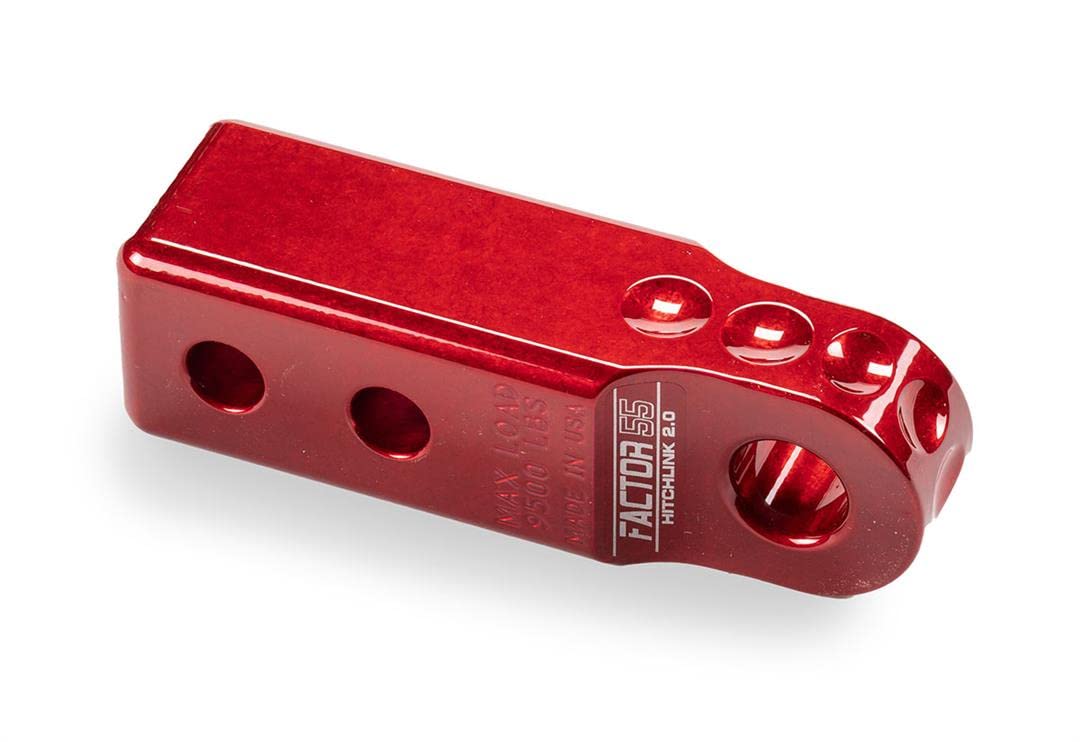 Factor 55 Hitchlink front view showing compact receiver fit and secure recovery benefit