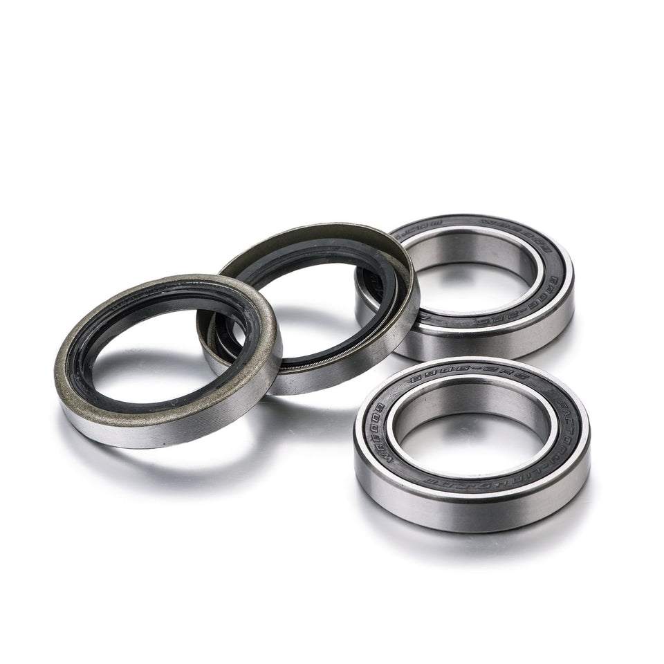 Factory Links front bearing kit packaging showing complete components and fitment benefits