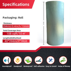 FADUOALI adhesive back detail showing strong bond for easy install