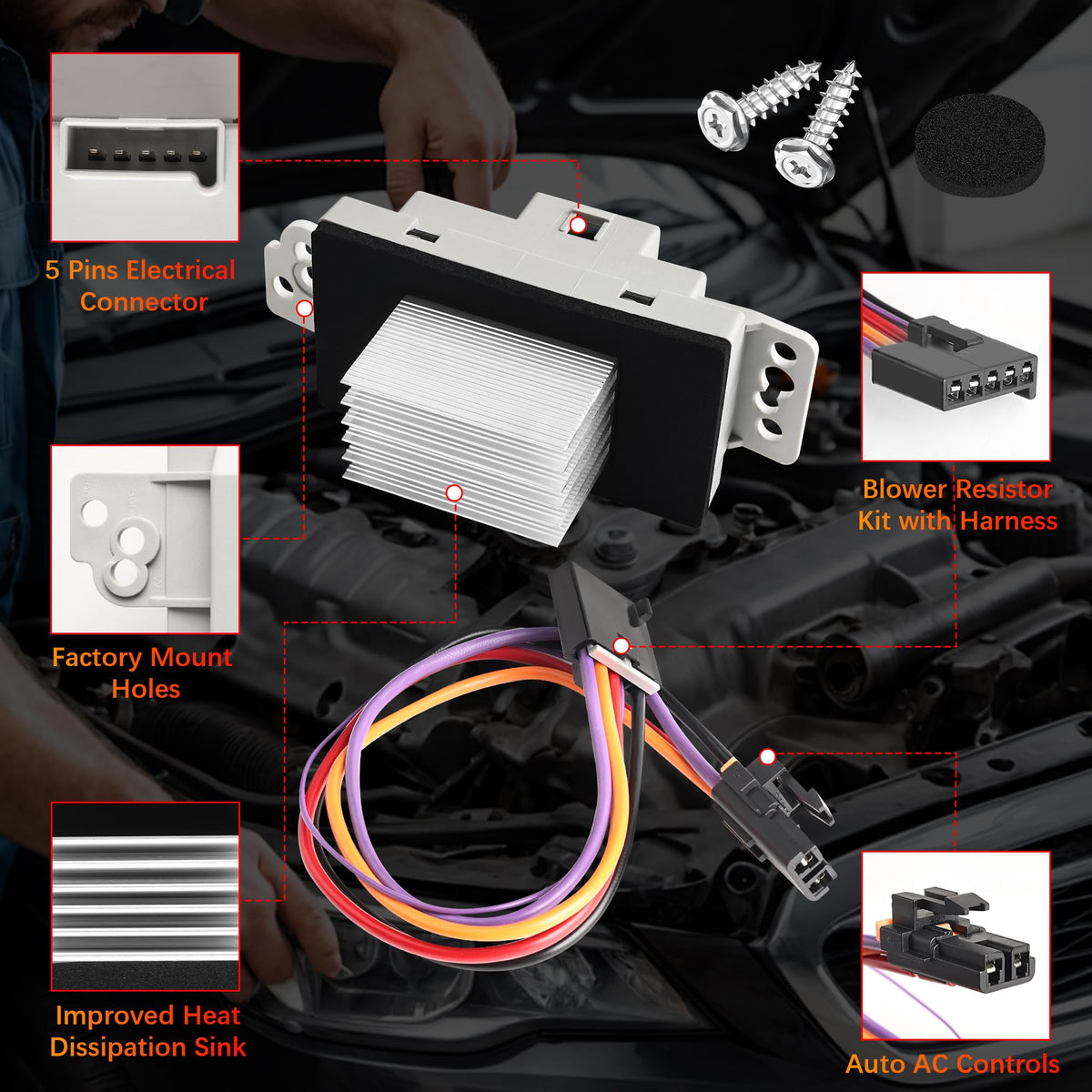 FAERSI side profile detail highlighting durable construction and heat sink