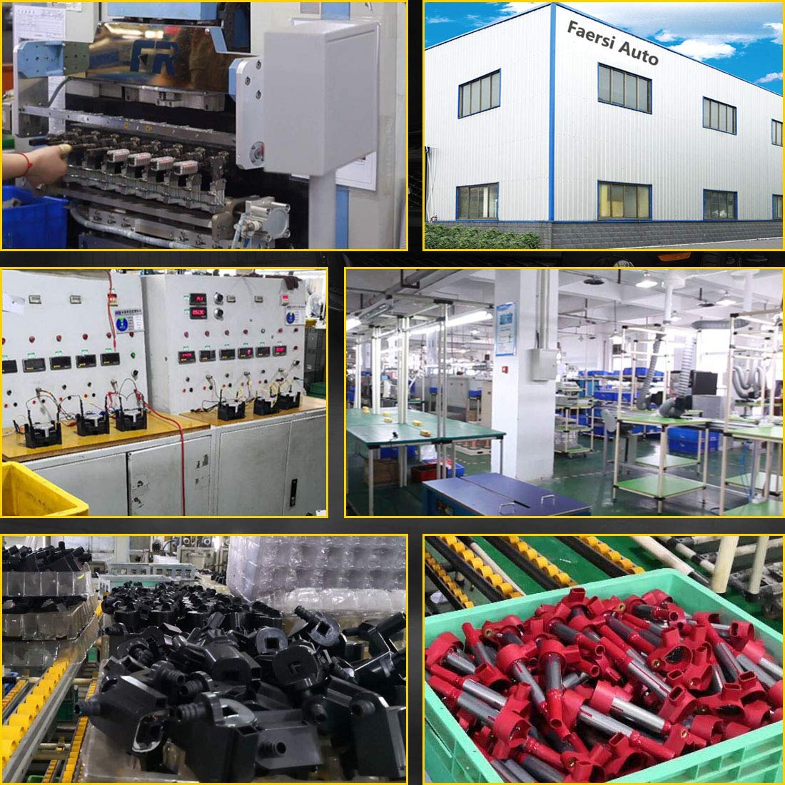 FAERSI coil set packaging with warranty card for buyer confidence