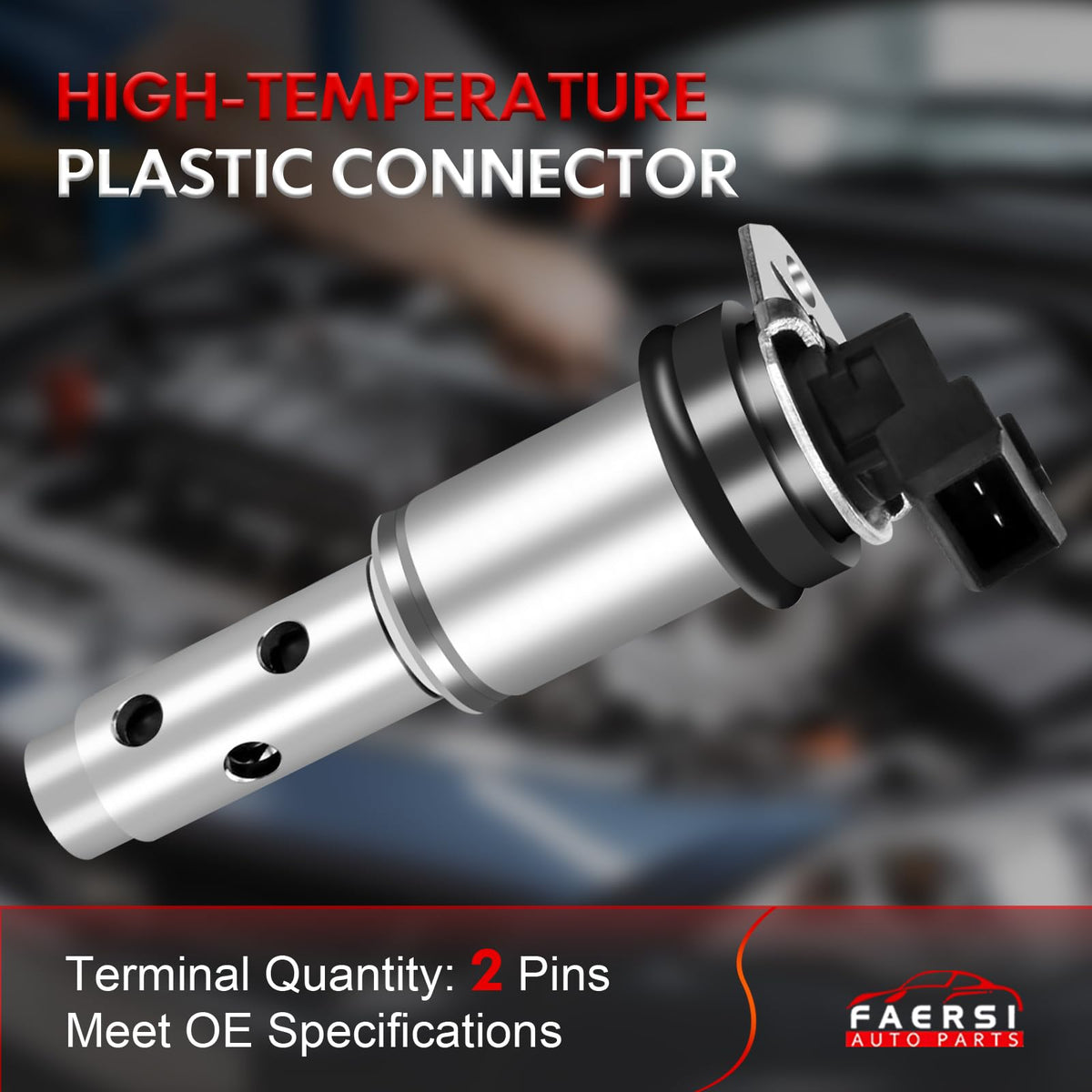 FAERSI electrical plug pins close-up showing precise connector fitment benefit