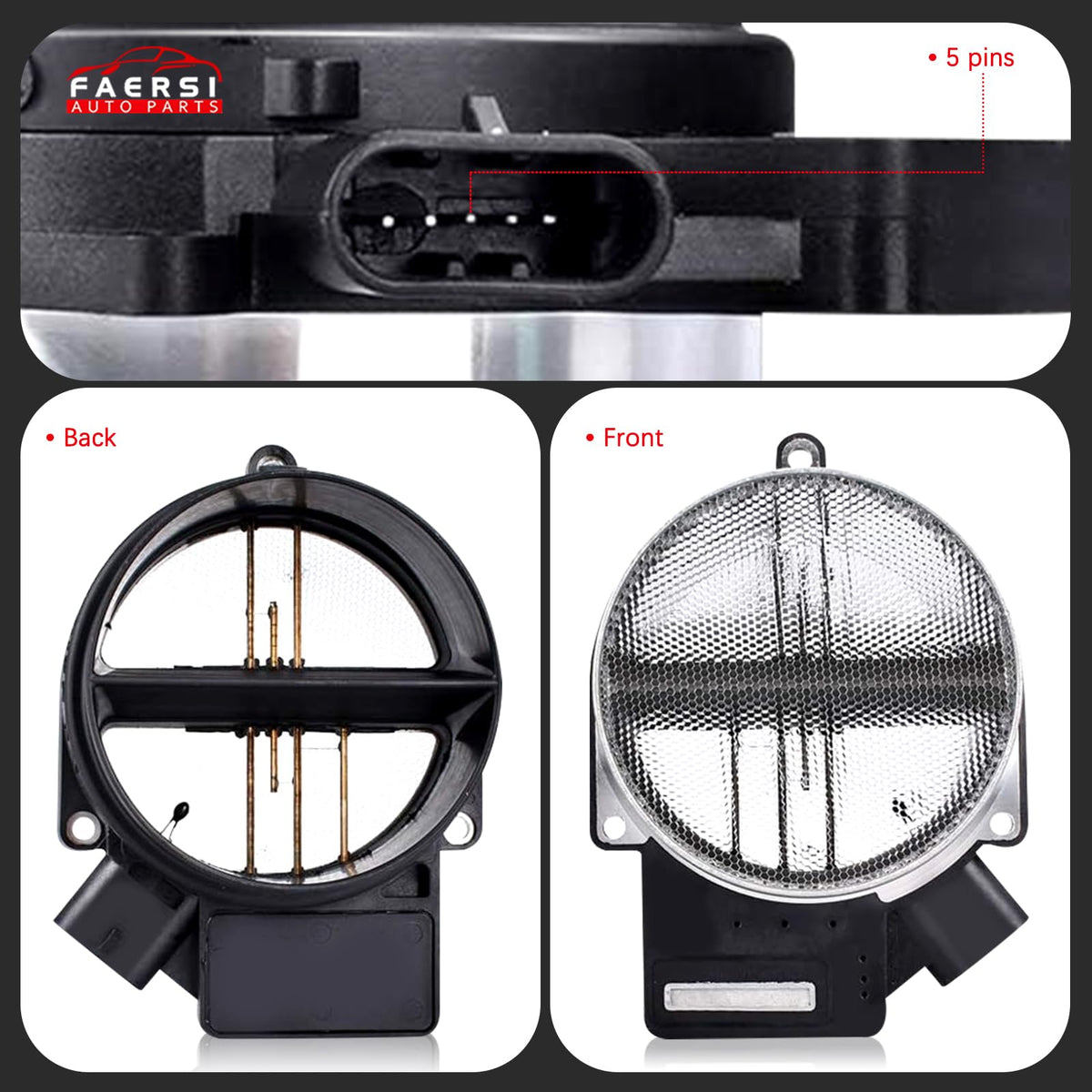 FAERSI label close-up showing part number match and compatibility