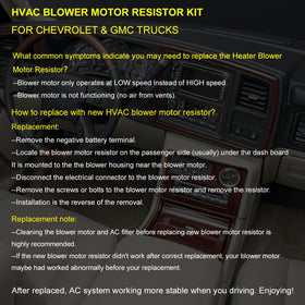 FAERSI blower motor resistor in garage installation scene illustrating DIY-friendly replacement process